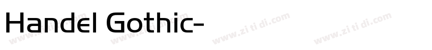 Handel Gothic字体转换